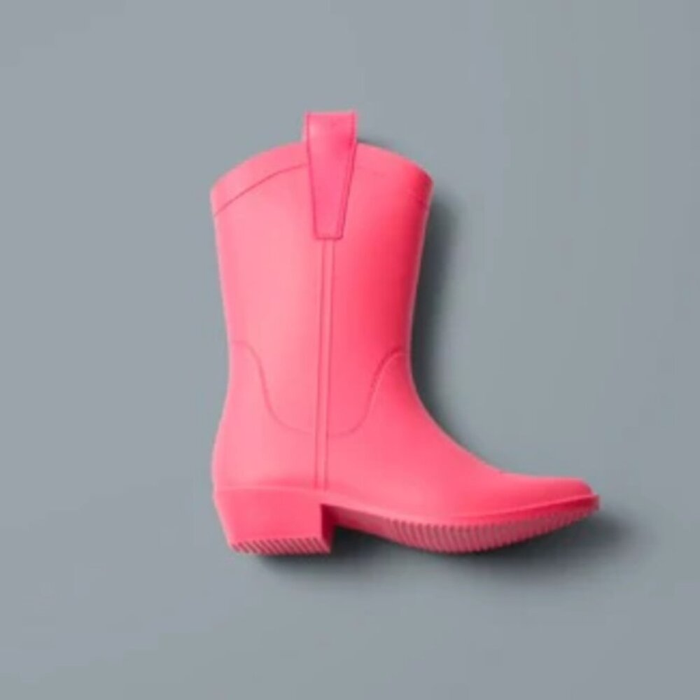 Dakota Ridge Atomic Pink ADULT All Weather Rubber Cowboy Boots